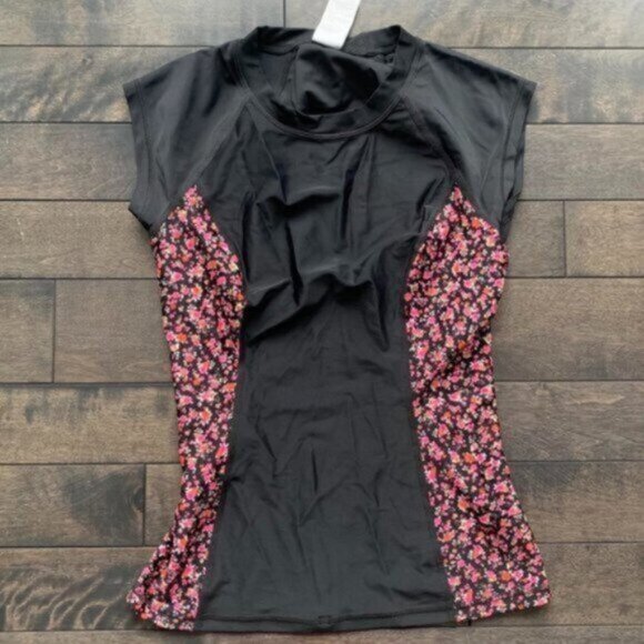 Roxy Floral Rash Guard - NEW - Picture 1 of 2